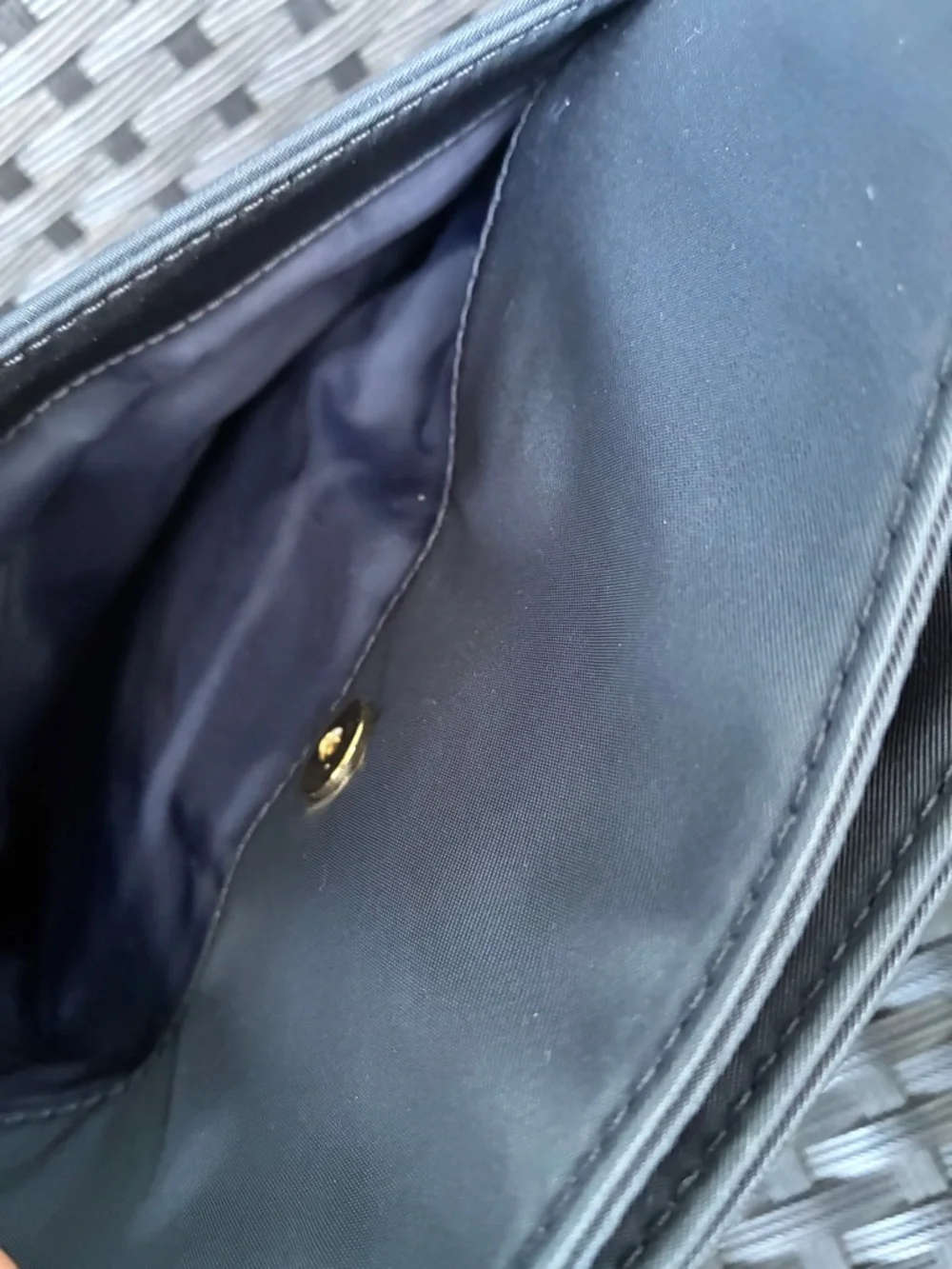 Michael Kors Navy Crossbody with Gold Accents